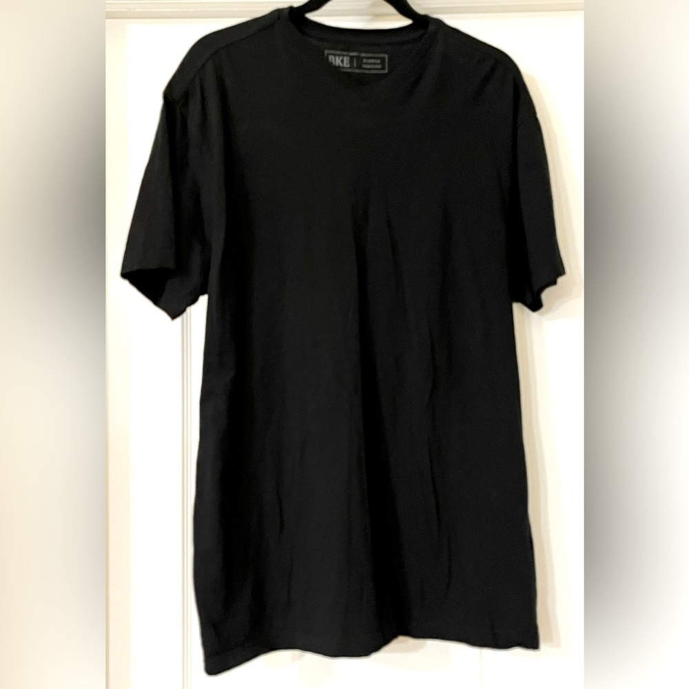 Buckle BKE Black V Neck Fitted Short Sleeve 100% Cotton Adult XL Tee
